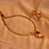 Chand Pipe Thushi Necklace With Earing