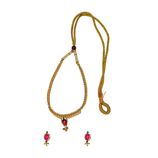 Authentic Kolhapuri Thushi Necklace SetA Festive Essential