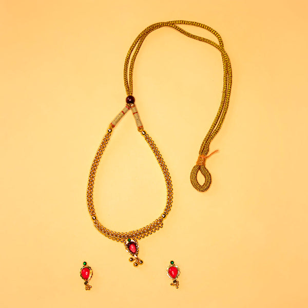 Authentic Kolhapuri Thushi Necklace SetA Festive Essential