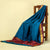 Unstitched Peacock Blue Nauvari Saree – Elegant Silk-Cotton Material