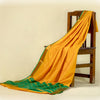 Unstitched Yellow Nauwari Saree – Bright Festive Weave