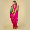 Readymade Fuchsia Nauwari Saree – Vibrant Pre-Stitched Comfort Saree