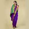 Readymade Magenta Nauwari Saree – Bold & Beautiful Easy Draped Saree