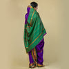 Unstitched Magenta Nauvari Saree – Vibrant Ethnic Weave