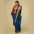 Readymade Peacock Blue Nauwari Saree – Easy-Drift Traditional Maharashtrian