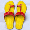 Yellow Red Funky – Women’s Colorburst Kolhapuri Chappal