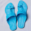 Blue T-Strand Punch – Women’s Colorburst Kolhapuri Chappal