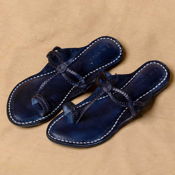 Arthur Navy Elegance – Women’s Spectrum Classic Kolhapuri Chappal