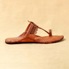 Glimmering Fusion – Women’s Heritage Kolhapuri Chappal with Shine