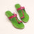 Green & Pink Harmony – Women’s Colorburst Kolhapuri Chappal
