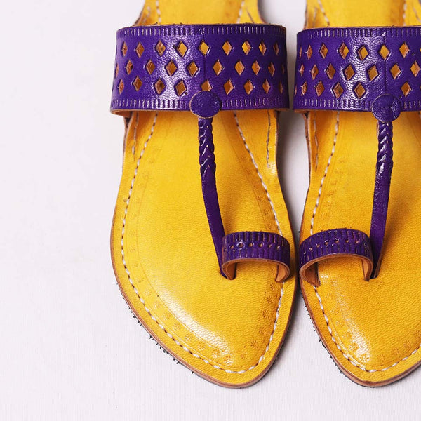 Jali Wali Kolhapuri women’s handcrafted leather sandal