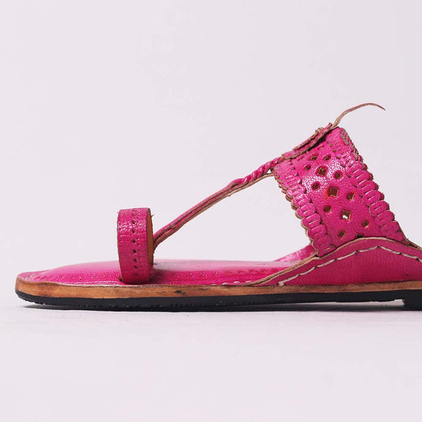 Chandni Chaap Kolhapuri – Women’s Leather Handmade Sandal