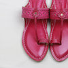 Pink Floral Delight – Women’s Colorburst Kolhapuri Chappal
