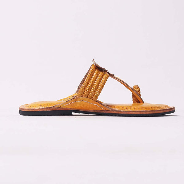 Phool Pankharu Kolhapuri chappal handmade for women