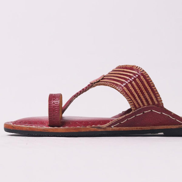 Nachi Mayuri Kolhapuri women’s handmade leather chappal