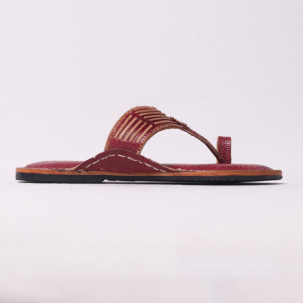 Nachi Mayuri Kolhapuri women’s handmade leather chappal