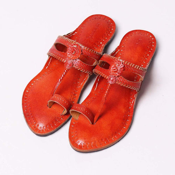 Aboli Kolhapuri handmade leather sandal for women