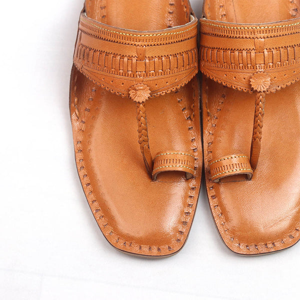 Women's Natural T-Strap Sandals