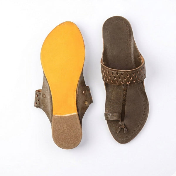 Harit Jamuni Kolhapuri Chappal