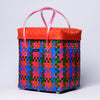 Multicolor Basket With Grey Lid