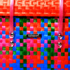 Multicolor Basket With Grey Lid