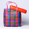 Multicolor Basket With Grey Lid