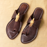 Women's Radiant elegance Kolhapuri Chappal Handcrafted Sandal for women and girls suitable for any ocassion