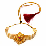 Moti Choker With Designer Pendant