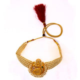 Moti Choker With Laxmi Pendant