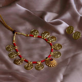 Elegant Laxmi Coin Embedded Necklace