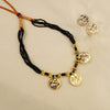 Authentic handmade Kolhapuri mangalsutra with intricate gold detailing.