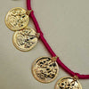 Traditional Kolhapuri necklace with goddess Lakshmi coins and intricate design.