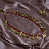 Maharashtrian Necklace with Powla Beads and Coins