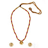 Maharashtrian Coin Pendant Necklace with Powla Beads