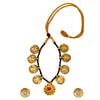 Mahalaxmi Coin Necklace With Black Dori