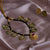 Mahalaxmi Coin Necklace With Black Dori