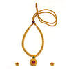 Golden Kolhapuri Traditional Thushi Necklace
