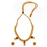 Regal Gold Strand Thushi Necklace