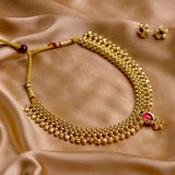Gold Plated Traditional Thushi Necklace