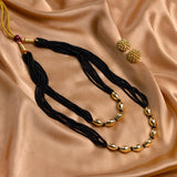 Adjustable Black Beads Multilayer Thread Mangalsutra