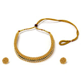 Gold Plated Moti Studded Necklace