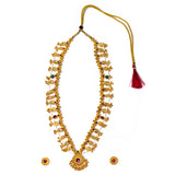 Gold Plated Long Kolhapuri Saaj Necklace