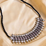 Kolhapuri Choker in Oxidized Silver