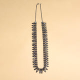 Vintage Twilight Oxidized Silver Long Herem Kolhapuri Necklace