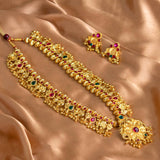 Exquisite Geru Plated Kolhapuri Jewelry