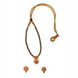 Handcrafted Chandramukhi Mangalsutra for Every Occasion with earing