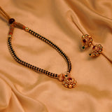 Handcrafted Chandramukhi Mangalsutra for Every Occasion with earing