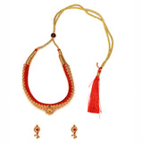 Designer Gadi Thushi Necklace with Traditional Charm