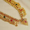 Kalapuri peacock design Kolhapuri Saaj necklace with ruby stones