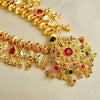 Kalapuri ruby emerald Kolhapuri Saaj necklace set